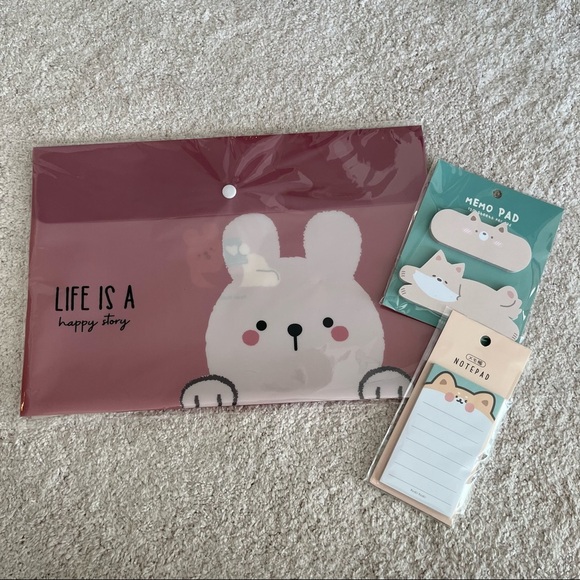 Other - Cute Bear Cartoon Stationary Set